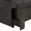 Canapé modulaire en L de 83,5 po avec canapé en L et canapé-lit avec grand espace de rangement, deux porte-gobelets et deux ports USB pour le salon, noir