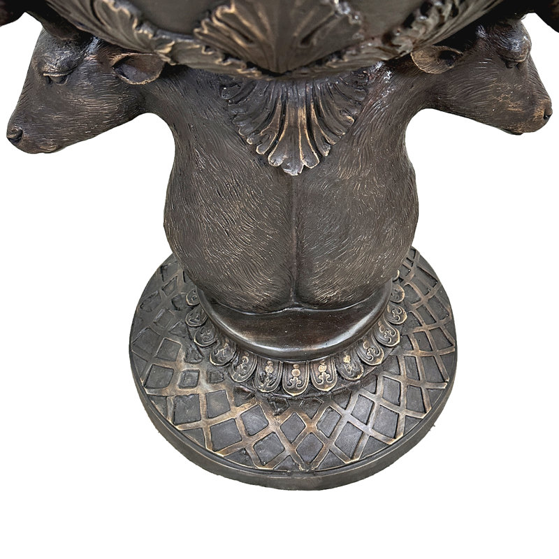 Bronze Medium Deer Antler Urn Set