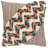 Multicolored Chevron Diagonal Panel Throw Pillow