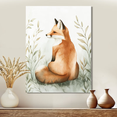 Animaux, reproduction sur toile, art mural Fox