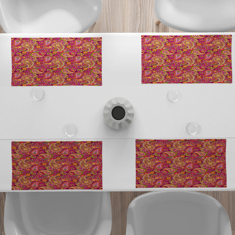 Récapitulatif 18,5" motif cachemire, Rose