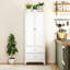 Garde-manger en métal robuste avec grand espace de rangement pour la cuisine, la salle de bain, la salle de lavage et plus encore