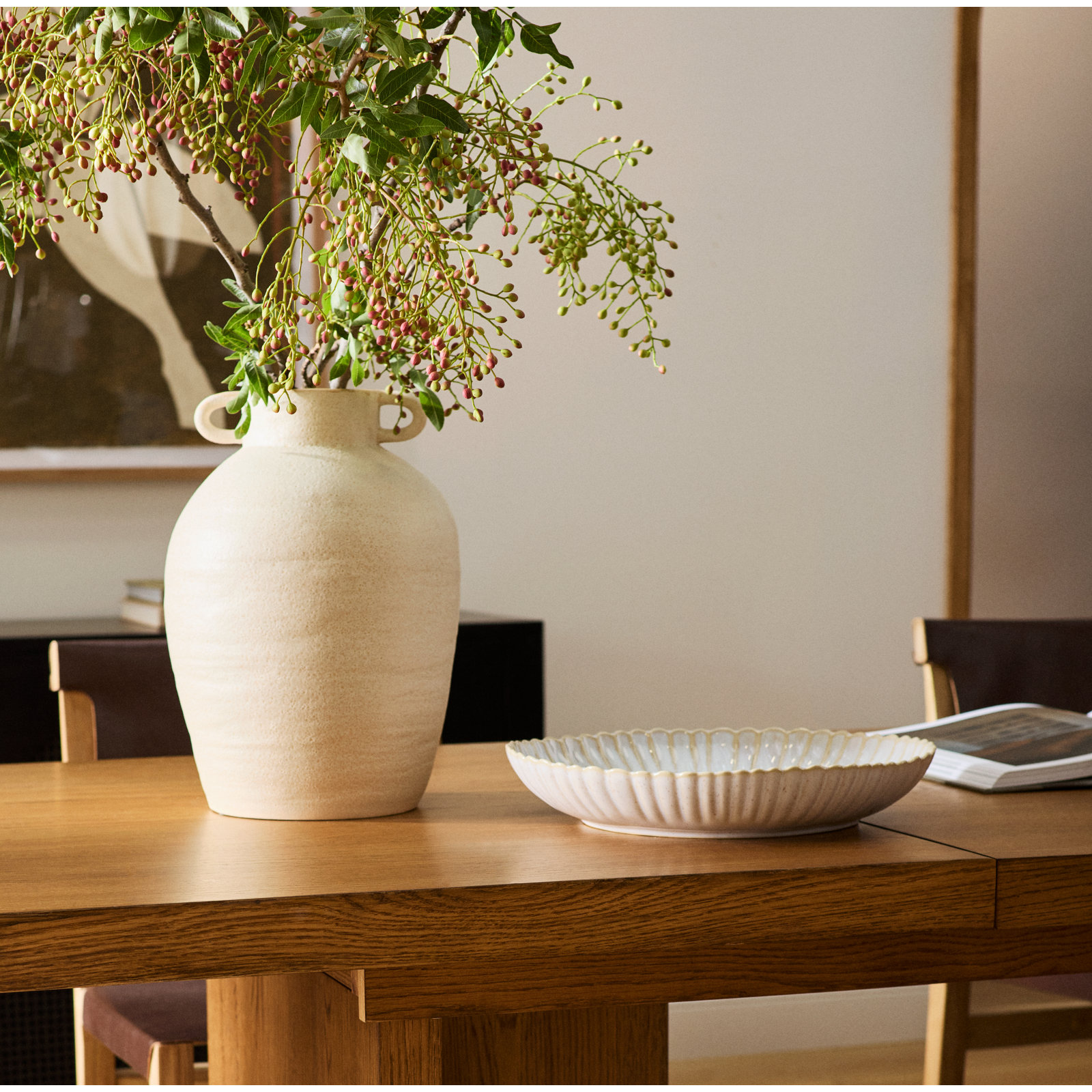 Mallorca Serving Bowl, Sand Beige