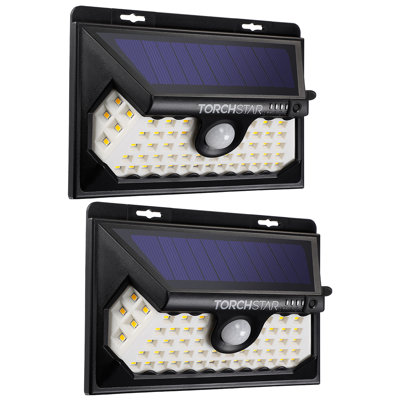Moyen 58 LED Solar Power Security Wall Lights Outdoor with Motion Sensor Dusk to Dawn