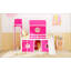 Lit mezzanine simple avec tente et tour rose Slide