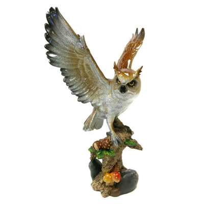 Figurine hibou perché sur une branche Amboy
