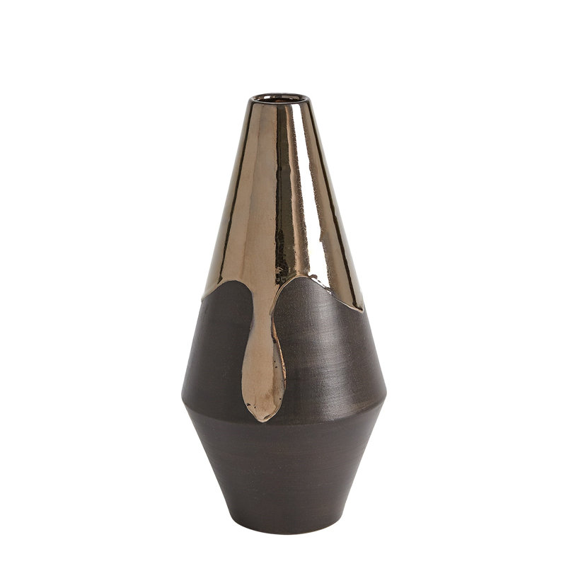 Handmade Earthenware Table Vase, 12.25" H x 6" W x 6" D