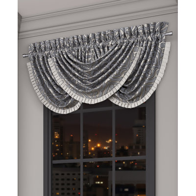 Bolero - Pewter Window Waterfall Valance