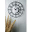 Horloge murale élégante en métal, 16,1 pouces de diamètre | Fabrication 100% métal, épaisseur: 0,06 po | Mécanisme silencieux, nécessite 1 pile AA (non incluse) | Parfait pour la décoration de la maison, du bureau ou du salon-1670459190