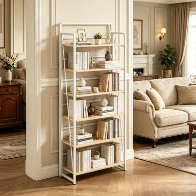 Bibliothèque pliante, organisateur de rangement de bibliothèque portable pour bureau à domicile, sans assemblage