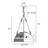Bartell 3 - Light Dimmable Geometric Chandelier