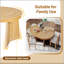Ensemble de table de salle à manger 5 pièces pour 5 personnes, ensemble de table de salle à manger extensible rétro avec 4 chaises rembourrées, ensemble de table de cuisine et chaises pour salle à manger et cuisine (bois naturel délavé)-15845974