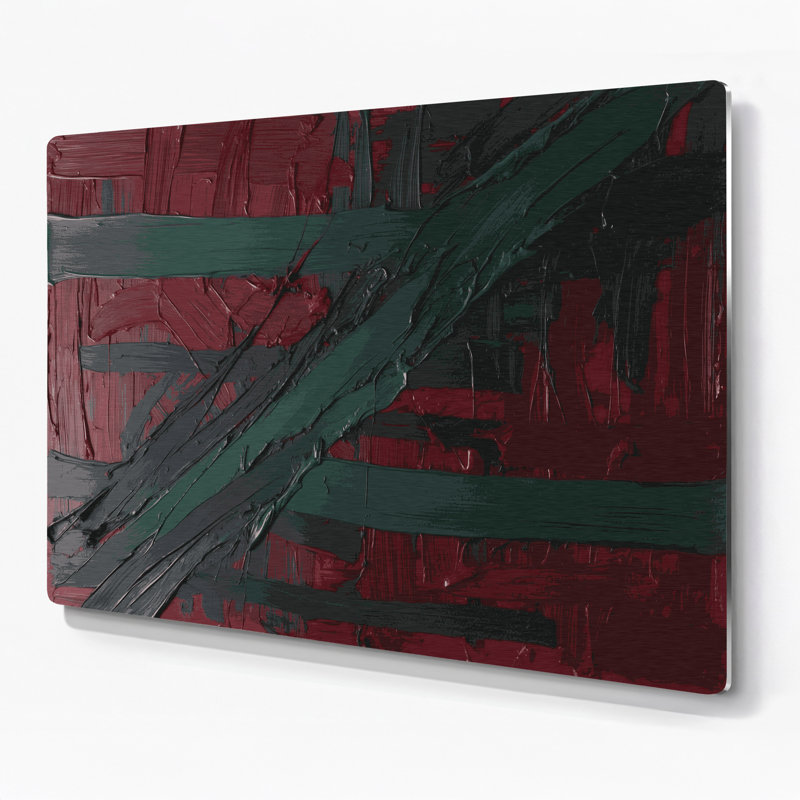 Art mural en métal Neo Expressionism 91, H 240 po x l 288 po x P 0,05 po