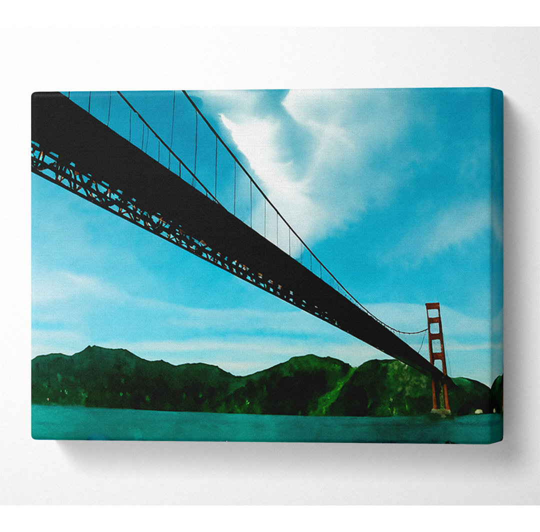 San Francisco Golden Gate Bridge Blaue Ansicht - Druck