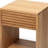  1 Style Solid Oak Wood Drawer Nightstand | Shelf Bedside Table