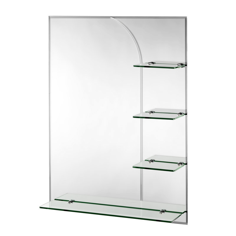 Prochniak Wall Mirror with Shelves