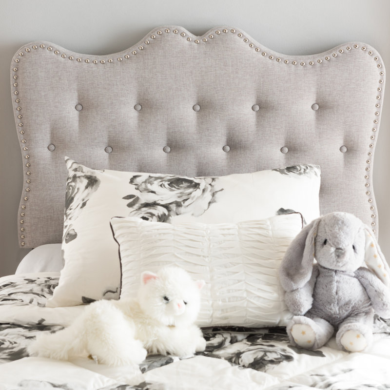 Tête de lit tapissier Gabrianna, Beige, Grand