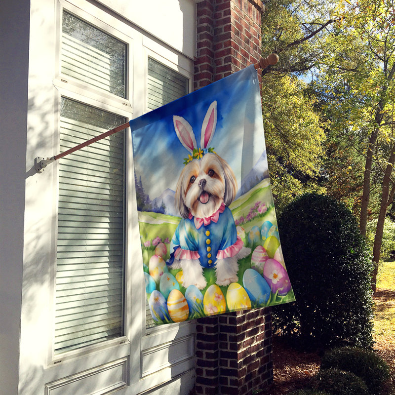 Easter Egg Hunt Double Sided 40'' H x 28'' W Polyester Easter House Flag
