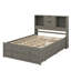 Grand lit plateforme avec tête de lit avec rangement et 8 tiroirs-874698047-874698045