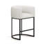 Tabouret de comptoir rembourré avec structure en métal-1602158080