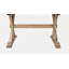 Averie 6 - Person Extendable Pine Solid Wood Top Trestle Base Dining Set