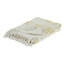Jeté en coton tissé jaune