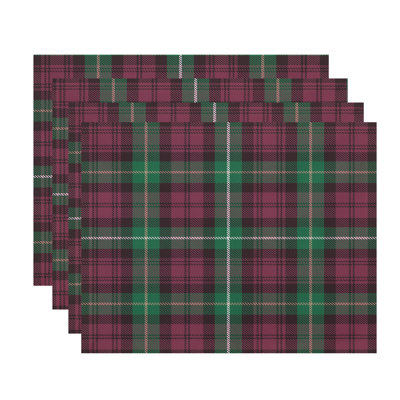 Kordell Polyester Plaid Rectangle Placemat