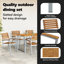 7 Piece Garden Dining Set Metal-1335245475