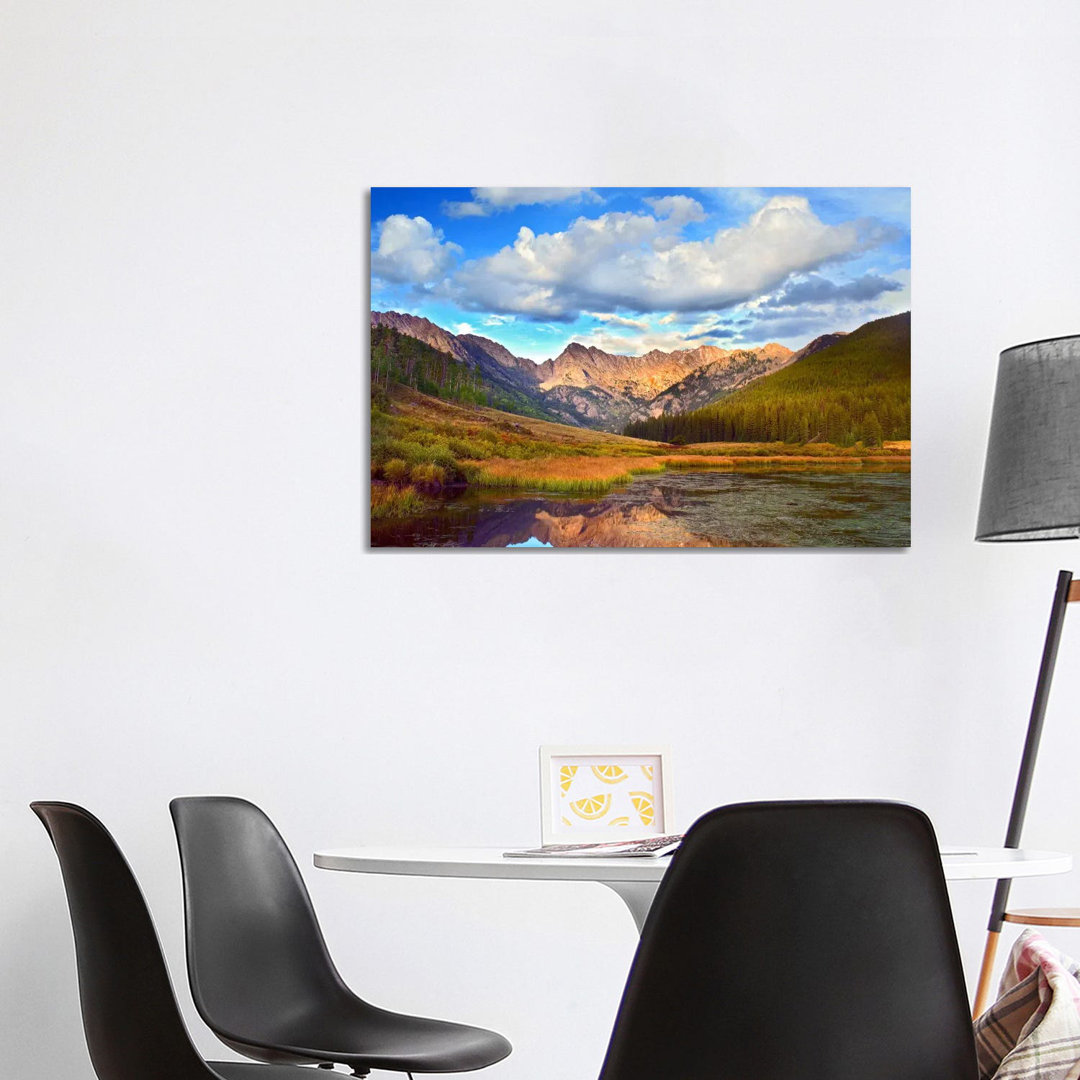 Mt Powell And Piney Lake, Colorado III von Tim Fitzharris - Galerie-umwickelte Leinwand Giclée auf Leinwand