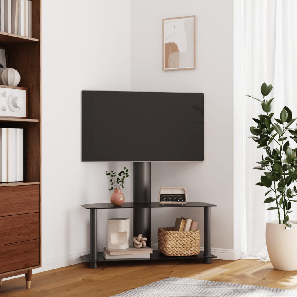 vidaXL TV corner shelf with 2 shelves