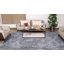 PLUSH Fluffy Shag Area Rug | Soft Gray Faux Fur Texture | Modern, Cozy & High-Pile-1808517027
