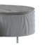 Table basse moderne grise ultrabrillante avec plateau de 15 mm d'épaisseur et espace de rangement