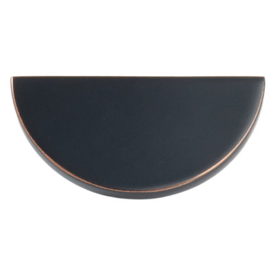 Emtek Arca Half-Round Cabinet Knob 2.5", Satin Brass