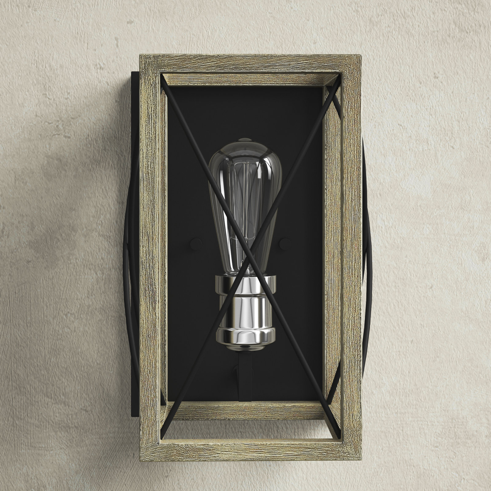 Single Light Dimmable Flush Mounted Sconce
