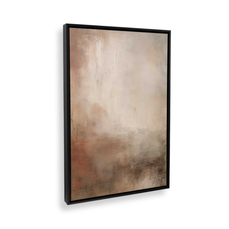 Russet Mists Unfolding Russet Mists Unfolding v1 Print on Canvas in Polished Chrome Frame, Satin Black Floater Framed