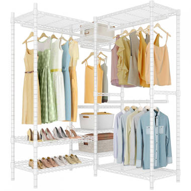 Izaih 45 W Garment Rack Rebrilliant Color: White