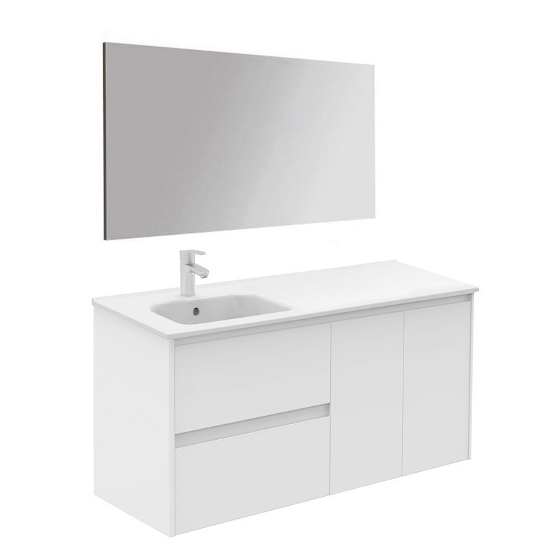 Ambra 47.5'' W Single Vanity, Matte White