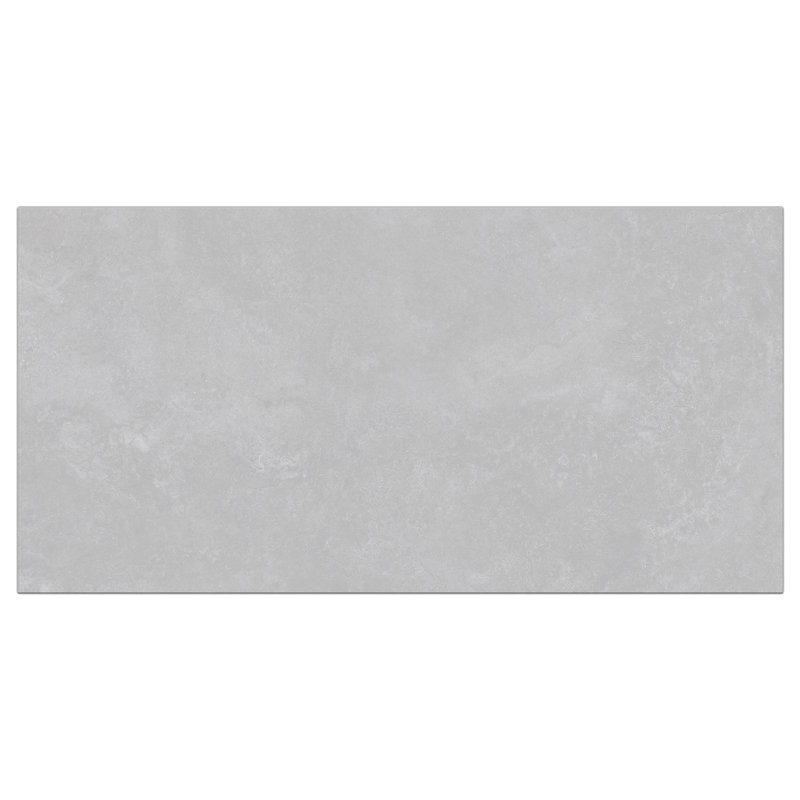 Nextar 12" x 24" Limestone Look Matte Porcelain Tile, Light Gray