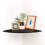 Tablette flottante en verre Makah avec supports chromés-1076654300
