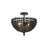 Norfork Black Flush Mount
