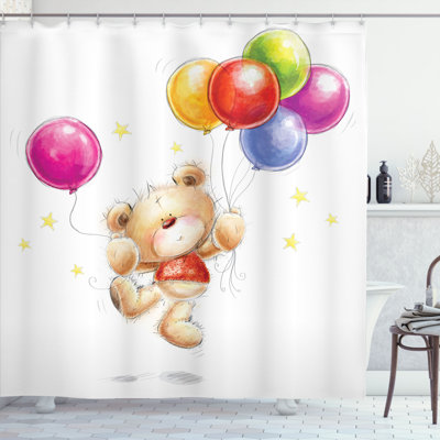 Shower Curtain with Hooks Included