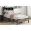 Structure de lit double, structure de lit plateforme en bois, avec rangement et 2 tablettes, pas de bruit, pas besoin de sommiers, outils faciles à assembler, grand espace de rangement sous le lit, gris antique-424204202-424204205
