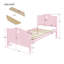 Lit plateforme simple en bois massif par Red Barrel Studio®-688633092