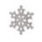 Expobazaar Snowflake Paper Bunting (Case of 8) - Silver,Grey