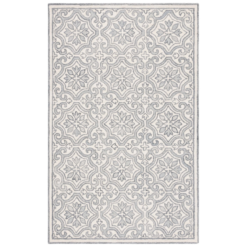 Lauren Ralph Lauren Hand Tufted Wool & Cotton Damask Rug, Rectangle 4' x 6'