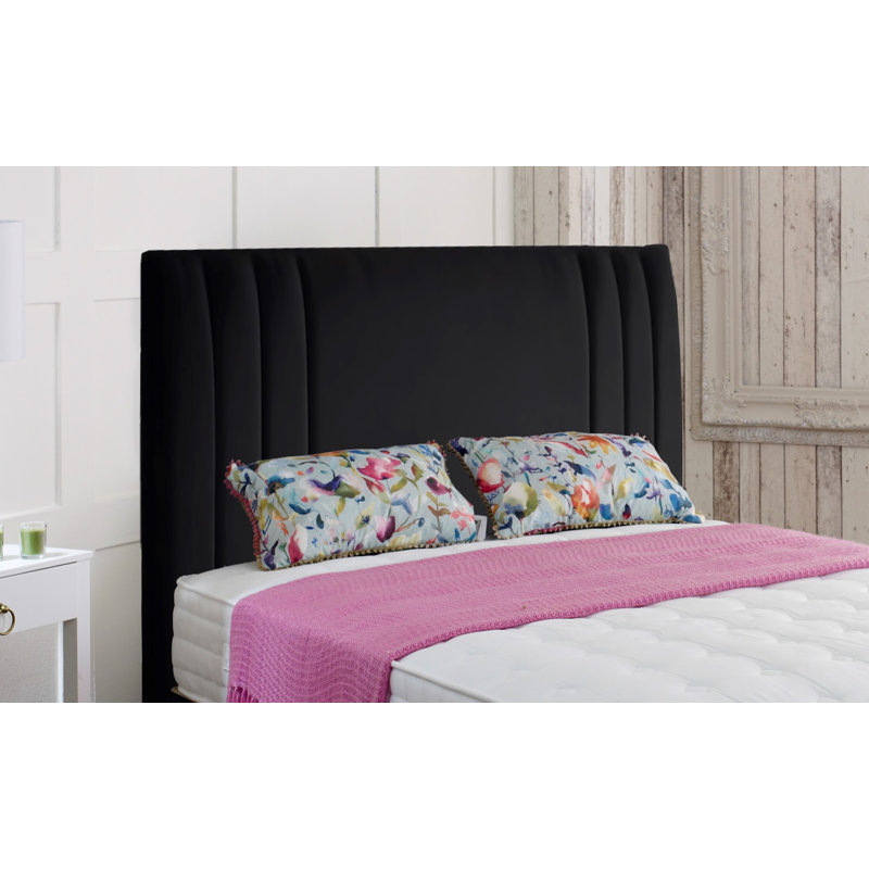 Ashlesha Upholstered Headboard, Small Single (2'6), Black