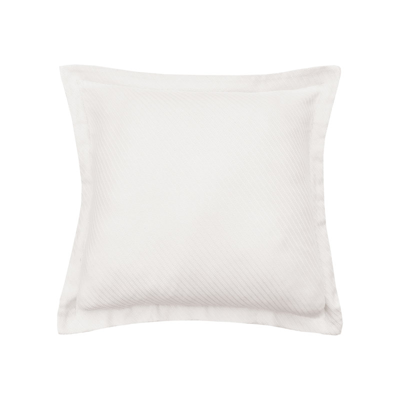 Preston Cotton Standard Sham, Euro, Ivory