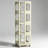 4-Tier Steel Rotating Bookshelf with 360° Wheels, Large Size Book Rack-1128766548