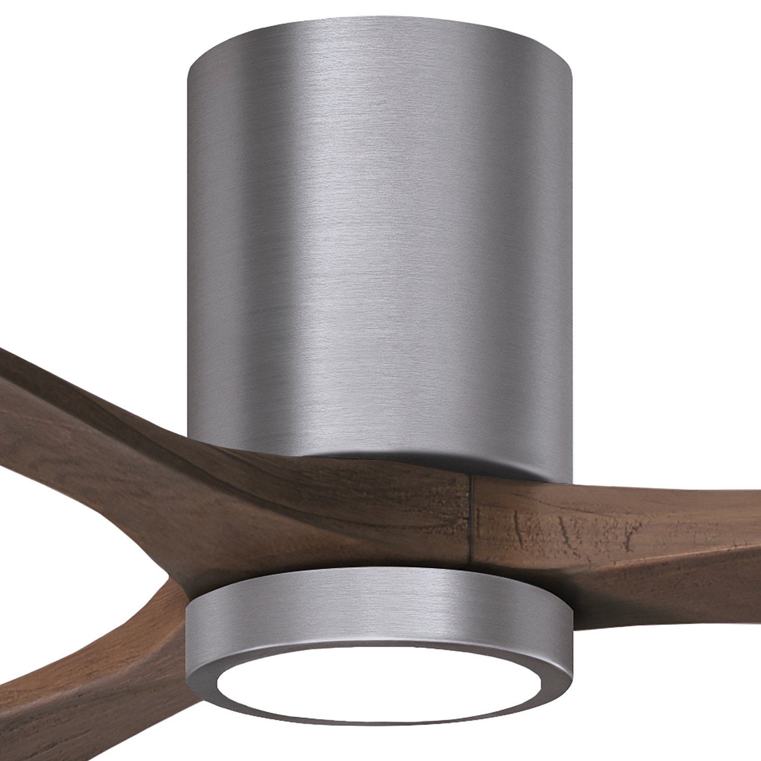Olivier Ceiling Fan with LED Light Kit, Walnut, Brushed Pewter, 42"