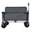 Chariot de chariot pliant convertible 3-en-1 avec banc - Chariot utilitaire robuste avec roues tout-terrain et rangement-126257600